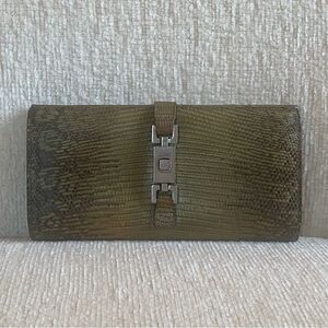 GUCCI Snakeskin Jackie Wallet